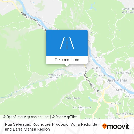 Rua Sebastião Rodrigues Procópio map