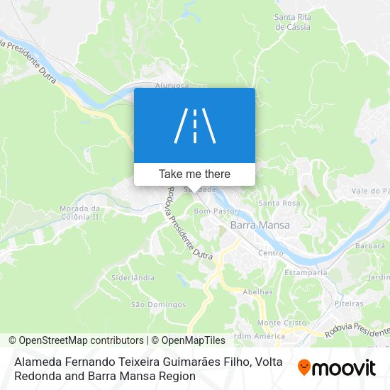 Alameda Fernando Teixeira Guimarães Filho map