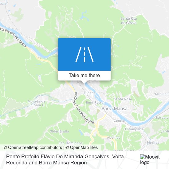 Ponte Prefeito Flávio De Miranda Gonçalves map