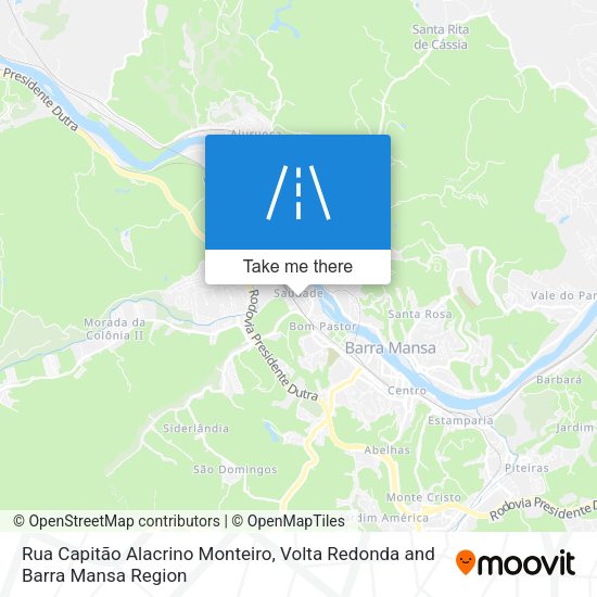 Rua Capitão Alacrino Monteiro map