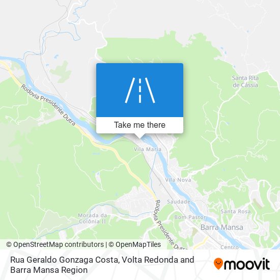 Mapa Rua Geraldo Gonzaga Costa