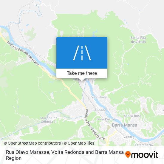 Mapa Rua Olavo Marasse