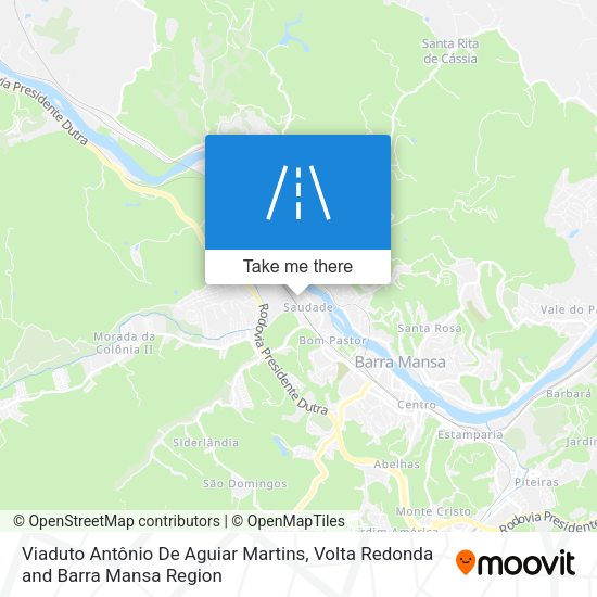 Viaduto Antônio De Aguiar Martins map