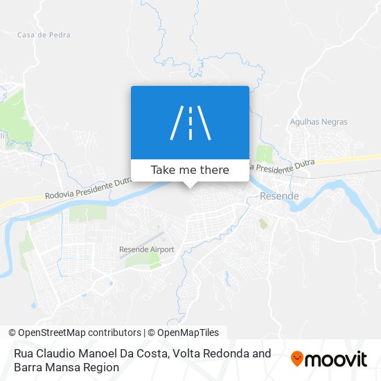 Rua Claudio Manoel Da Costa map