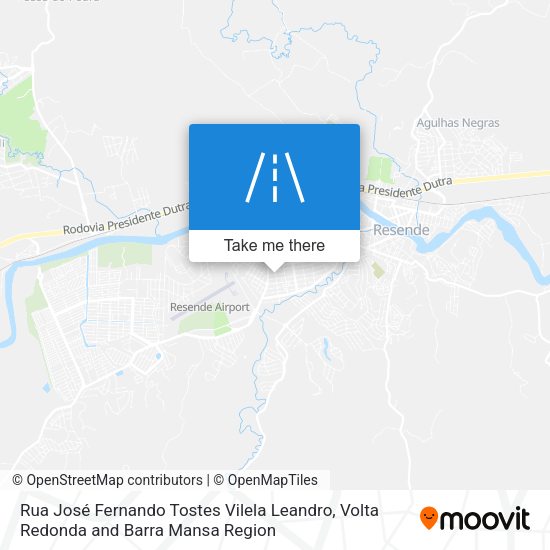 Rua José Fernando Tostes Vilela Leandro map