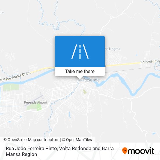 Mapa Rua João Ferreira Pinto