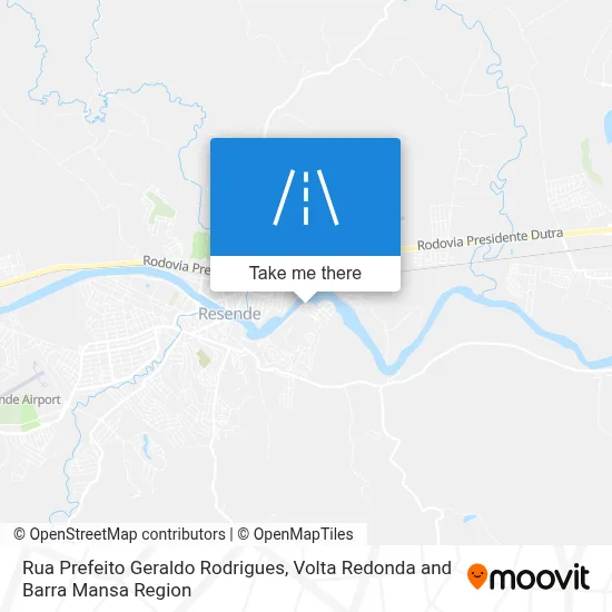 Rua Prefeito Geraldo Rodrigues map
