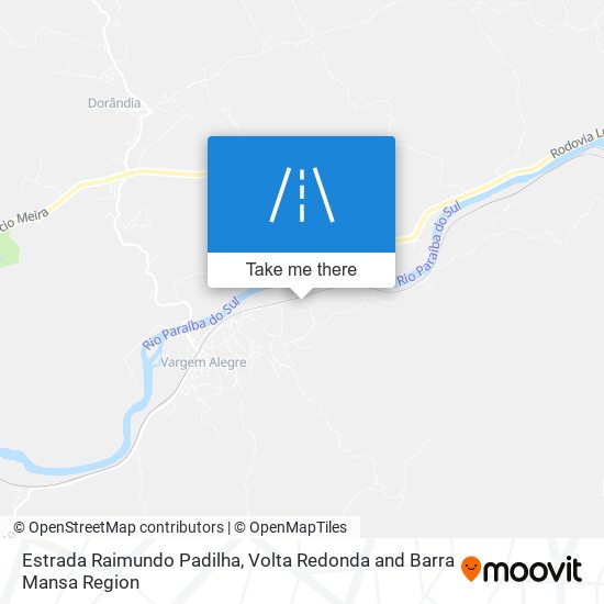 Estrada Raimundo Padilha map