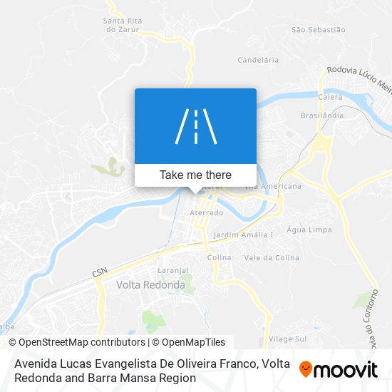 Mapa Avenida Lucas Evangelista De Oliveira Franco