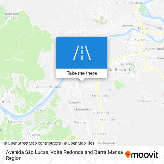 Mapa Avenida São Lucas