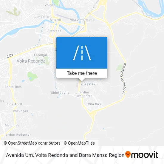 Avenida Um map