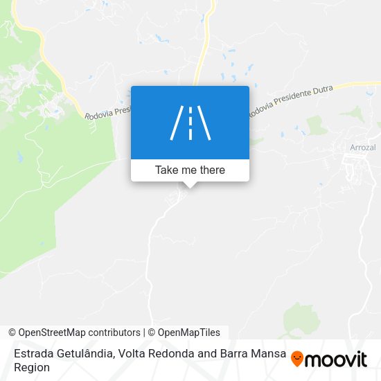 Estrada Getulândia map