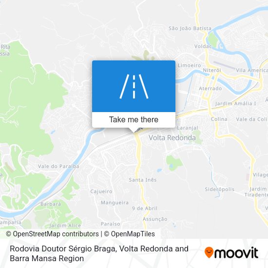 Rodovia Doutor Sérgio Braga map