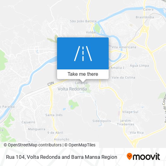 Mapa Rua 104