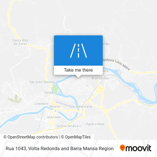 Rua 1043 map