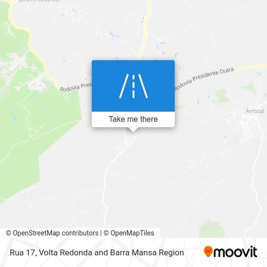 Rua 17 map
