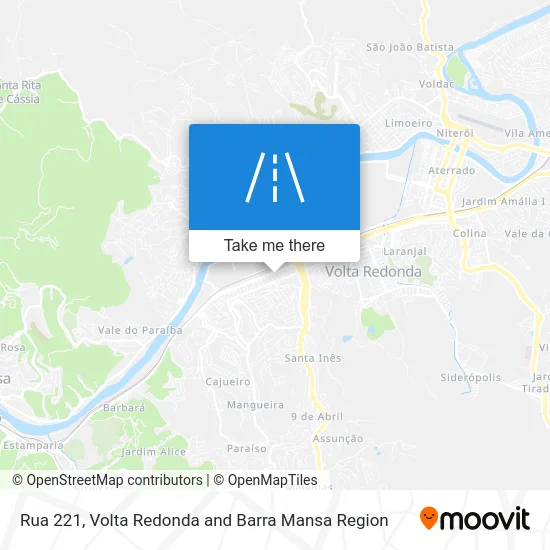 Rua 221 map
