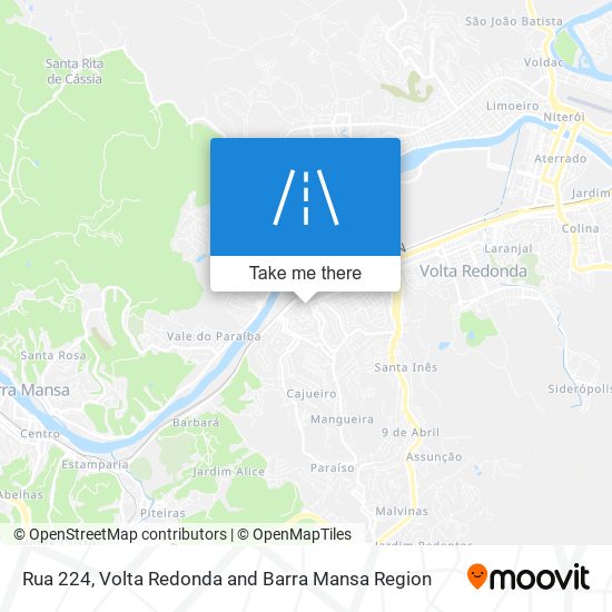 Rua 224 map