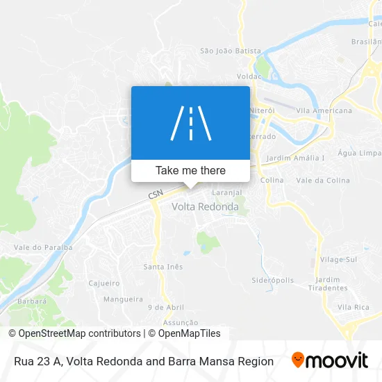 Rua 23 A map