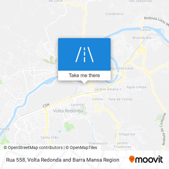 Mapa Rua 558