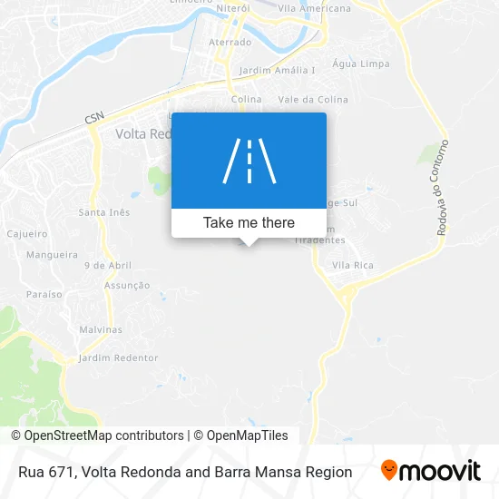 Rua 671 map