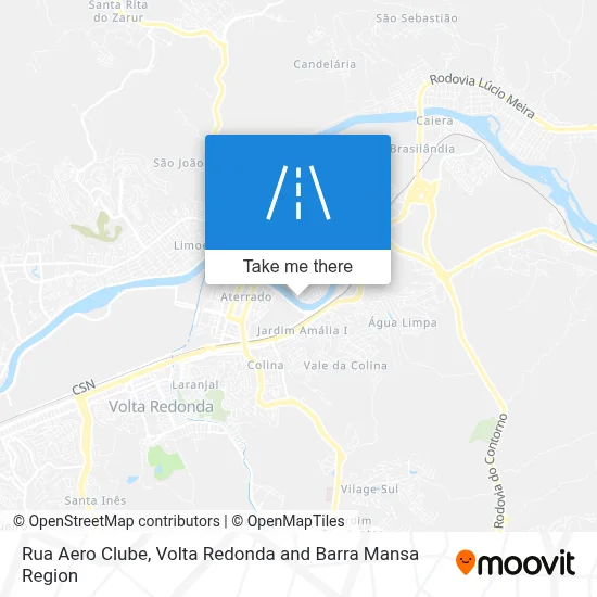 Rua Aero Clube map