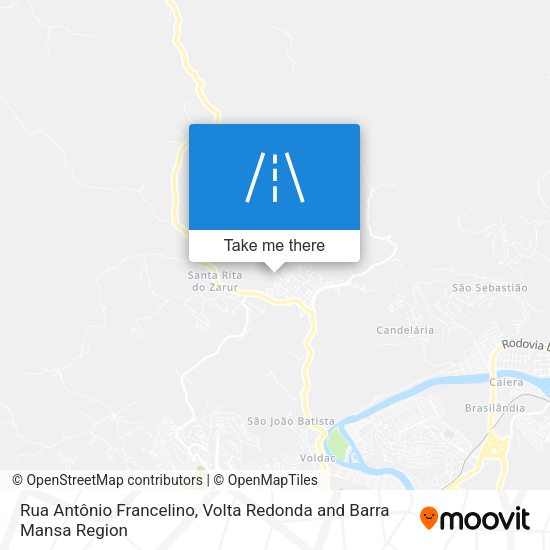 Rua Antônio Francelino map