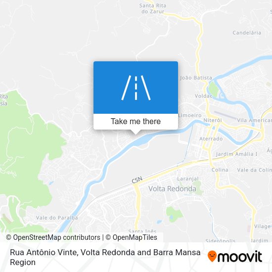 Rua Antônio Vinte map