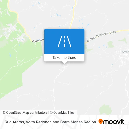 Rua Araras map