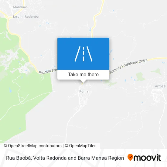 Rua Baobá map