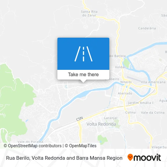 Rua Berilo map