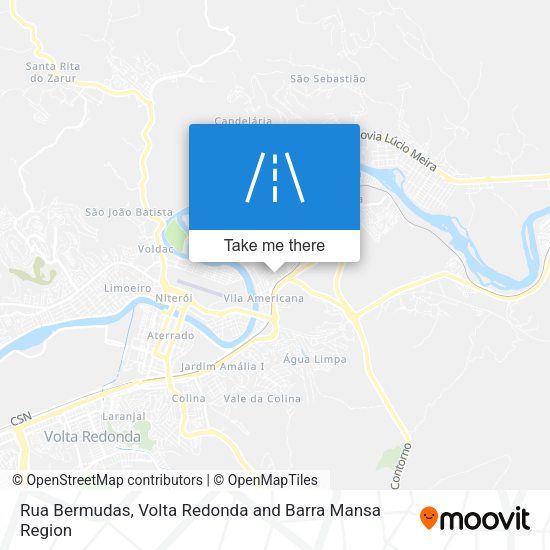 Rua Bermudas map