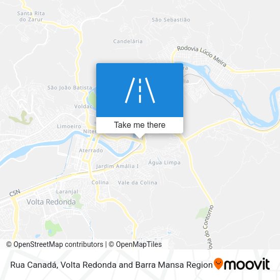 Rua Canadá map