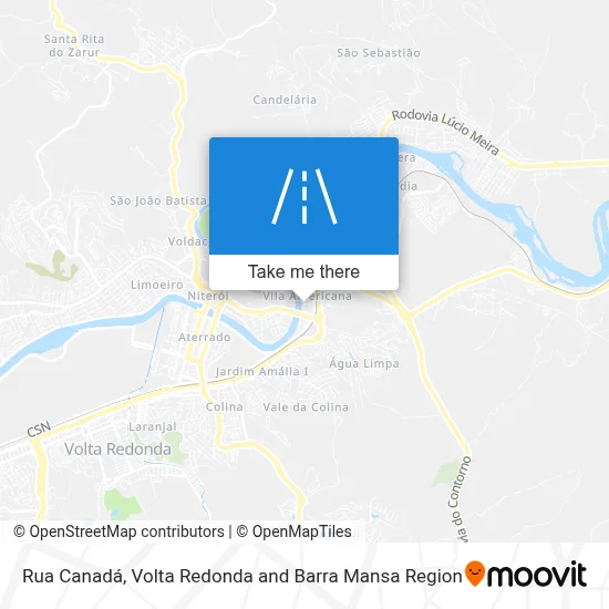 Rua Canadá map