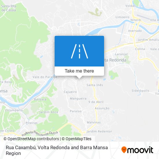 Mapa Rua Caxambú