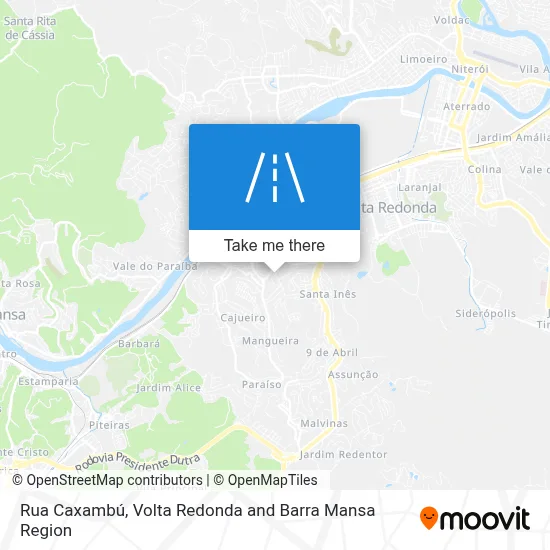 Rua Caxambú map