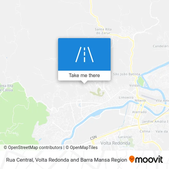Rua Central map