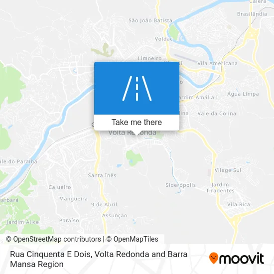 Rua Cinquenta E Dois map