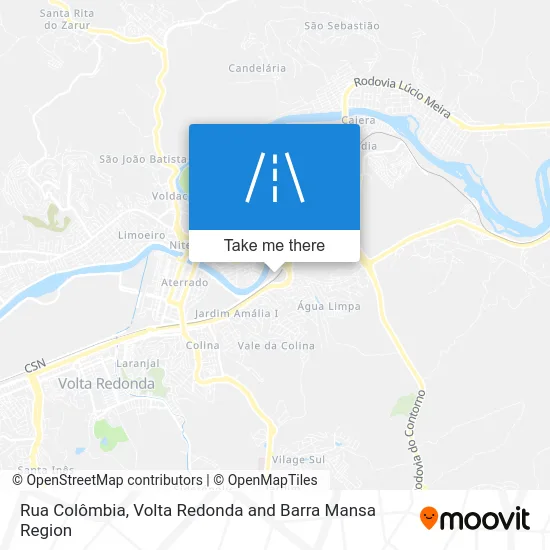 Rua Colômbia map