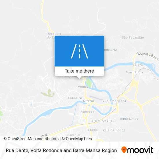 Rua Dante map