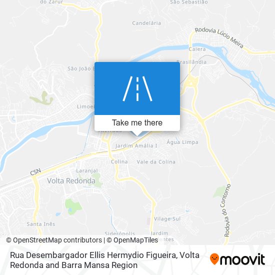 Mapa Rua Desembargador Ellis Hermydio Figueira