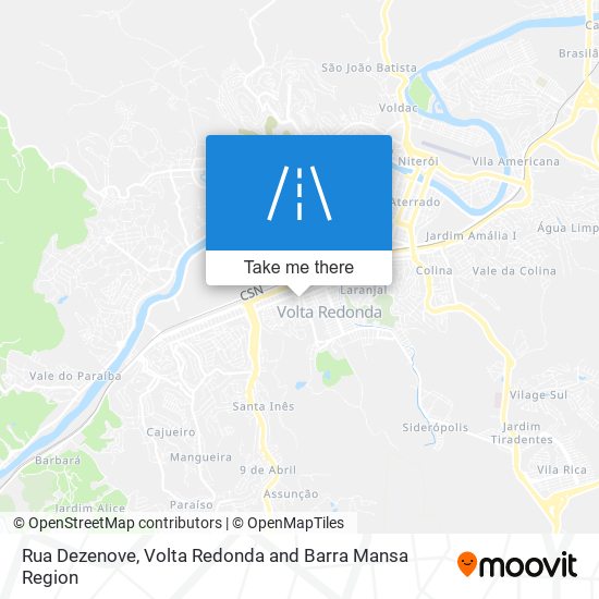 Mapa Rua Dezenove