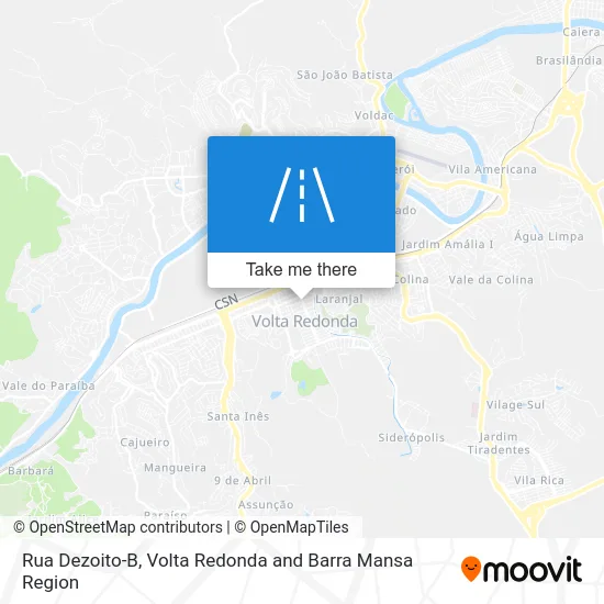 Rua Dezoito-B map
