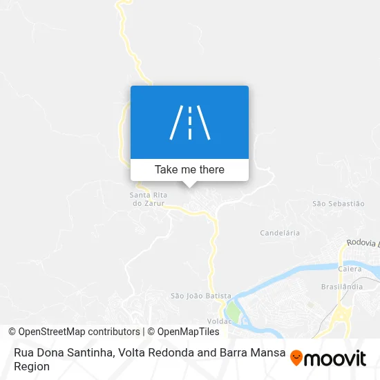 Rua Dona Santinha map