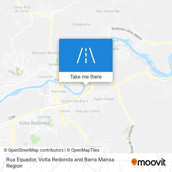 Rua Equador map