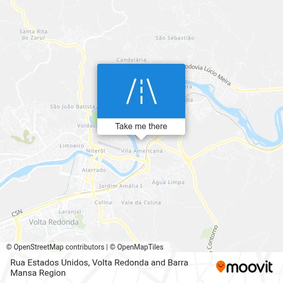 Rua Estados Unidos map