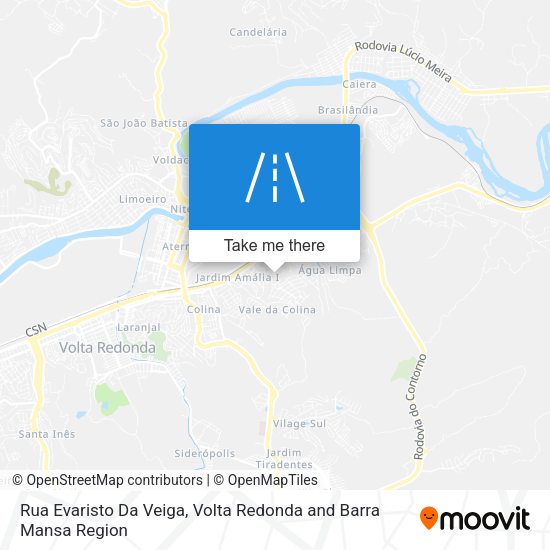 Rua Evaristo Da Veiga map