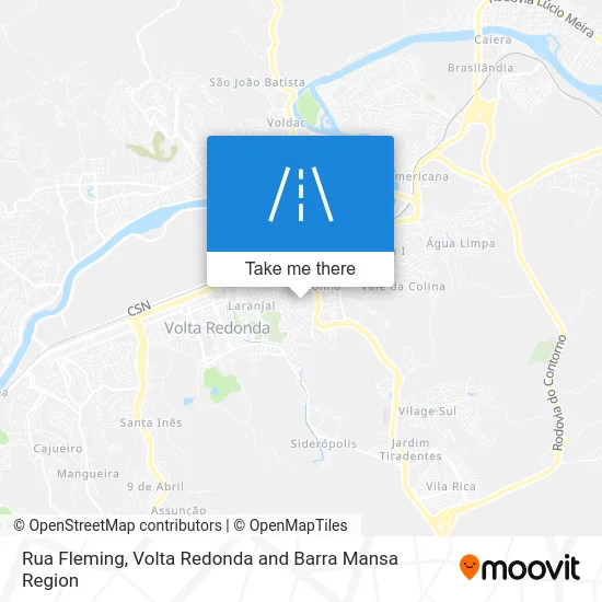 Rua Fleming map