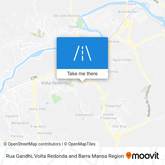 Rua Gandhi map