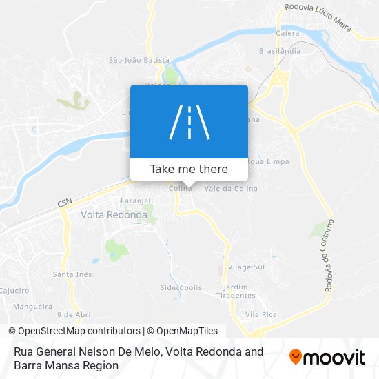 Rua General Nelson De Melo map